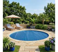 vidaXL Copertura Solare per Piscina Extra Pesante Ø 527 cm 400 μm