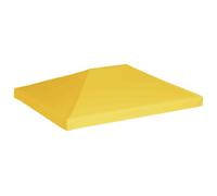 vidaXL Copertura Superiore per Gazebo 270 g/m² 4x3 m Gialla