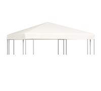 vidaXL Copertura superiore per gazebo 310 g/m², 3 x 3 m, colore bianco crema