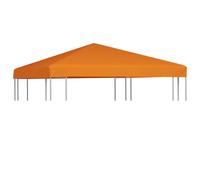 vidaXL Copertura Superiore per Gazebo 310 g/m² 3x3 m Arancione