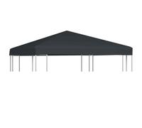 vidaXL Copertura Superiore per Gazebo 310 g/m² 3x3 m Grigio