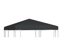 vidaXL Copertura Superiore per Gazebo Tessuto 310 g/m² Grigio Tetto Tendone