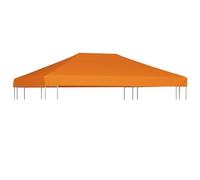 vidaXL Copertura superiore per gazebo 310 g/m², 4 x 3 m, colore arancione