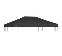 vidaXL Copertura Superiore per Gazebo 310 g/m² 4x3m Grigia
