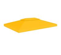 Copertura superiore per gazebo a 2 strati 310 g/m² 4x3 m gialla