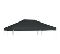 VIDAXL - Copertura Superiore Per Gazebo A 2 Strati 310g / m4x3m Antracite