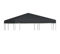 vidaXL Copertura Superiore per Gazebo Tessuto 310 g/m² Grigio Tetto Tendone