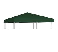 vidaXL Copertura Superiore per Gazebo Tessuto 310 g/m² Verde Tetto Tendone