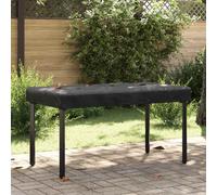 vidaXL Copertura Tavolo 122 x 72 x 15 cm Tessuto Rettangolare Nero