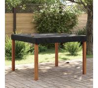 vidaXL Copertura Tavolo 142 x 142 x 15 cm Quadrato Impermeabile Nero