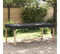 vidaXL Copertura Tavolo 202 x 102 x 15 cm Tessuto Rettangolare Nero