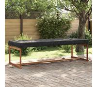 vidaXL Copertura Tavolo 262 x 102 x 15 cm Tessuto Rettangolare Nero