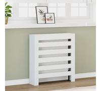 vidaXL Copertura Termosifone Bianca 78x20x82 cm Legno Multistrato