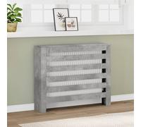 vidaXL Copertura termosifone Grigio Cemento 104x20x82 cm in multistrato