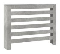 vidaXL Copertura Termosifone Grigio Cemento 104x20x82cm in Multistrato, copritermosifone, Copertura termosifone Ampia, Copertura Sottile termosifone