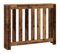 vidaXL Copertura Termosifone Legno Antico 104x20x82 Legno Multistrato, copritermosifone, Copertura termosifone Ampia, Copertura Sottile termosifone