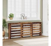 vidaXL Copertura Termosifone Legno Antico 205x21,5x83,5 cm Multistrato