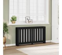 vidaXL Copertura Termosifone Nera 149x20x82 cm Legno Multistrato