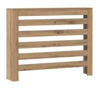 vidaXL Copertura Termosifone Rovere 104x20x82 cm in Legno Multistrato, copritermosifone, copertura termosifone ampia, copertura sottile termosifone