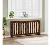 vidaXL Copertura Termosifone Rovere Fumo 175x20x82cm Legno Multistrato