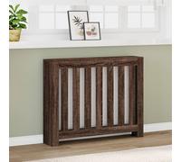 vidaXL Copertura Termosifone Rovere Marrone 104x20x82cm in Multistrato, copritermosifone, Copertura termosifone Ampia, Copertura Sottile termosifone