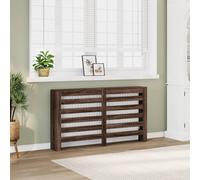 vidaXL Copertura Termosifone Rovere Marrone 149x20x82cm in Multistrato