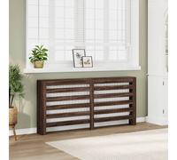 vidaXL Copertura Termosifone Rovere Marrone 175x20x82cm in Multistrato