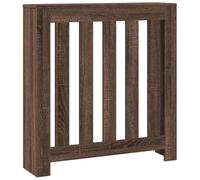 vidaXL Copertura Termosifone Rovere Marrone 78x20x82 Legno Multistrato, copritermosifone, Copertura termosifone Ampia, Copertura Sottile termosifone