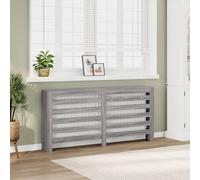 vidaXL Copertura Termosifone Sonoma 175x20x82 cm in Legno Multistrato, copritermosifone, Copertura termosifone Ampia, Copertura Sottile termosifone