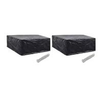 vidaXL Coperture Arredi Giardino 2 pz 10 Occhielli 260x260x90 cm
