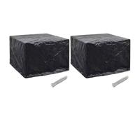 vidaXL Coperture Arredi Giardino 2 pz 8 Occhielli 122x112x98 cm