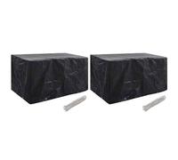 vidaXL Coperture Arredi Giardino 2 pz 8 Occhielli 180x70x90 cm