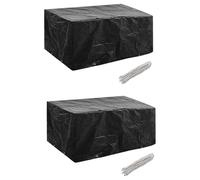 vidaXL Coperture Arredi Giardino 2pz Polyrattan 4 Persone 180x140cm