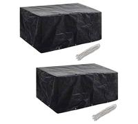 vidaXL Coperture Arredi Giardino 2pz Polyrattan 6 Persone 240x140cm