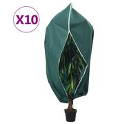 vidaXL Coperture con Cerniera per Piante 10pz 70 g/m² 1,2x1,8 m