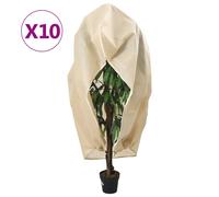 vidaXL Coperture con Cerniera per Piante 10pz 70 g/m² 1,2x1,8 m