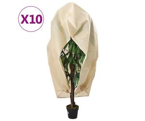 vidaXL Coperture con Cerniera per Piante 10pz 70 g/m² 1x1,55 m