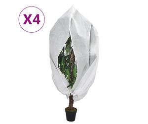 vidaXL Coperture con Cerniera per Piante 4pz 70 g/m² 3,14x2,5 m