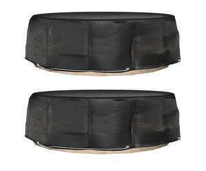 vidaXL Coperture Divani Isola 2pz con 10 Occhielli Ø236x67 cm Rotonde