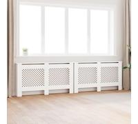 vidaXL Coperture per Radiatori 2pz Bianche 152x19x81,5 cm in MDF