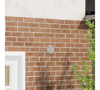 vidaXL Coperture per ventilazione d'aria 4 pz Argento 100 mm