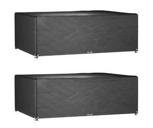 vidaXL Copri Mobili Giardino 2pz 12Occhielli 230x165x80cm Rettangolare