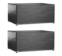 vidaXL Copri Mobili Giardino 2pz 8 Occhielli 160x120x75cm Rettangolare