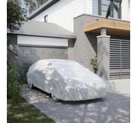 vidaXL Copriauto per Berlina Cinghie con Fibbia Argento Pieno M