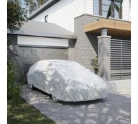 vidaXL Copriauto per Berlina Cinghie con Fibbia Argento Pieno XXL