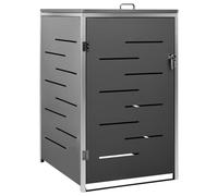 vidaXL Copribidone per Spazzatura Singolo 69x77,5x112,5cm Acciaio Inox