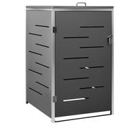 vidaXL Copribidone per Spazzatura Singolo 69x77,5x112,5cm Acciaio Inox