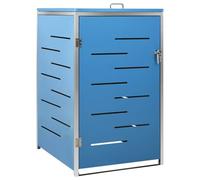vidaXL Copribidone per Spazzatura Singolo 69x77,5x115cm Acciaio Inox