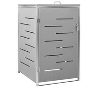 vidaXL Copribidone per Spazzatura Singolo 69x77,5x112,5cm Acciaio Inox