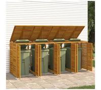 VIDAXL - Copribidone Quadruplo 210x89x117 Cm In Legno Massello Di Acacia